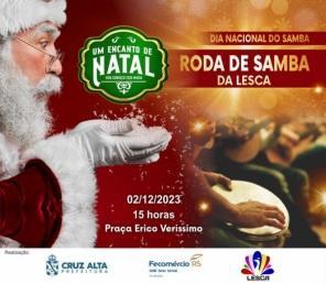 Dia Nacional do Samba será comemorado com apresentações na Praça da Matriz