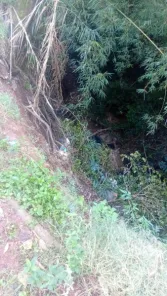 Motorista perde controle e carro capota em córrego no bairro São José