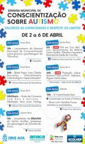 Continua hoje a Semana de Conscientização sobre o Autismo em Cruz Alta