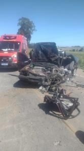 Acidente na BR-158 em Júlio de Castilhos resulta em motorista ferido