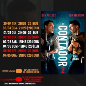 DOMINGO: Confira a programação de filmes  no Cine Globo de Cruz Alta