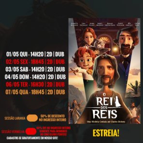 DOMINGO: Confira a programação de filmes  no Cine Globo de Cruz Alta