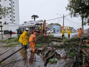 TEMPORAL> Equipes da Prefeitura, RGE e Coprel