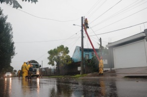 TEMPORAL> Equipes da Prefeitura, RGE e Coprel