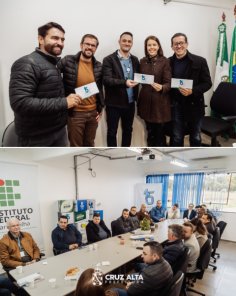 Prefeita articula parceria com IFFar para cursos em Cruz Alta