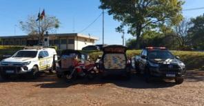 ESPERANÇA DO SUL: Brigada e Polícia Civil apreendem 2.500 pacotes de cigarros