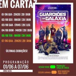 FINDI: Confira a programação de filmes em exibição no Cine Globo de Cruz Alta