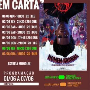 FINDI: Confira a programação de filmes em exibição no Cine Globo de Cruz Alta