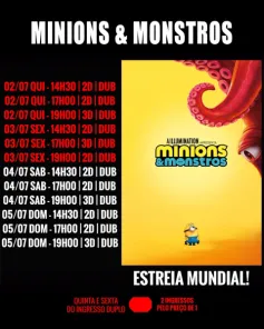 CINEMA> Confira os filmes em Cartaz neste sábado no Cine Globo em Cruz Alta