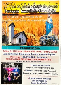 Paróquia da Conceição celebra 28ª Festa da Colheita e das Sementes