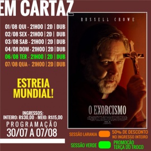 CINEMA: Confira os filmes em Cartaz no Cine Globo neste sábado em Cruz Alta