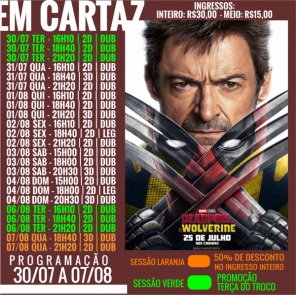 CINEMA: Confira os filmes em Cartaz no Cine Globo neste sábado em Cruz Alta