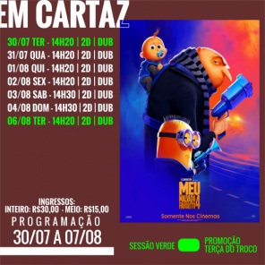 CINEMA: Confira os filmes em Cartaz no Cine Globo neste sábado em Cruz Alta