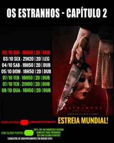 DOMINGO: Confira a programação de filmes  no Cine Globo de Cruz Alta