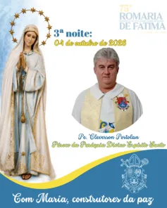 Novena da 75ª Romaria de Fátima tem neste domingo sua 3ª noite na Catedral