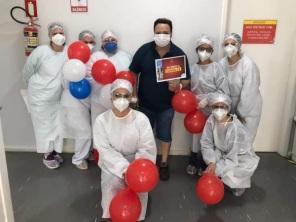 Sete cruz-altenses recuperados da Covid-19 recebem alta hospitalar no HSVP 