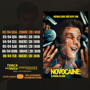 DOMINGO: Confira a programação de filmes  no Cine Globo de Cruz Alta