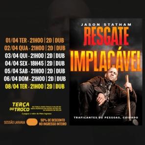DOMINGO: Confira a programação de filmes  no Cine Globo de Cruz Alta