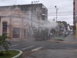 Espaços públicos do município passaram por processo de Sanitização