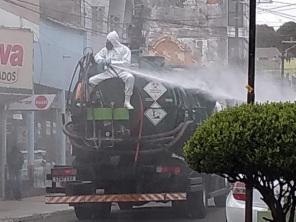 Espaços públicos do município passaram por processo de Sanitização