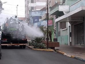 Espaços públicos do município passaram por processo de Sanitização