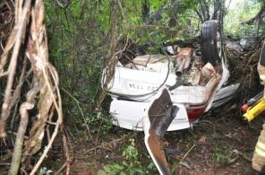 Homem passa mais de 40 horas preso em carro capotado e sobrevive em Tapera