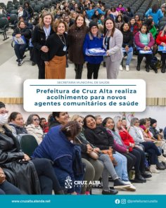 Novos agentes comunitários de saúde são acolhidos pela Prefeitura de Cruz Alta