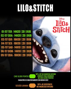 DOMINGO: Confira a programação de filmes  no Cine Globo de Cruz Alta