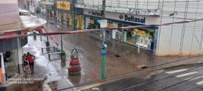 Chuva de verão na tarde em Cruz Alta