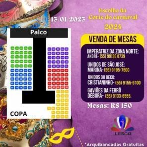 Carnaval: mais de 15 candidatas irão participar da escolha da corte 2024
