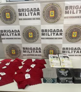 Brigada Militar recupera objetos furtados e prende homem em Cruz Alta