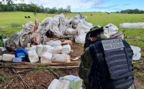 BATALHÃO AMBIENTAL> Flagra descarte irregular de embalagens de agrotóxicos 