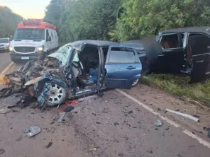 Colisão frontal deixa motorista ferido na ERS-342 entre Cruz Alta e Ijuí
