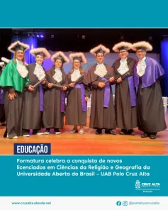 UAB Polo Cruz Alta forma nove novos profissionais pela UFSM