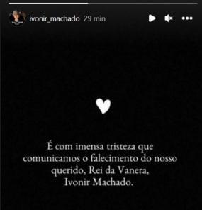 LUTO NA MÚSICA: MORRE AOS 63 ANOS O CANTOR CRUZ-ALTENSE IVONIR MACHADO