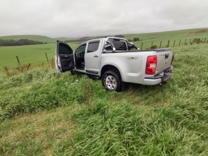 Veículo emplacado em Cruz Alta capota na ERS-153 entre Soledade- Barros Cassal