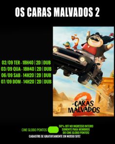 CINE GLOBO> Confira os filmes e o evento musical neste sábado em Cruz Alta