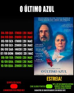 DOMINGO> Confira a programação de filmes  no Cine Globo de Cruz Alta