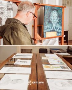 Obras do Concurso  120 Anos de Erico Verissimo são avaliadas em Cruz Alta