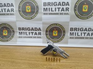 Brigada Militar realiza prisão por porte ilegal de arma de fogo em Tupanciretã