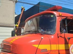 Princípio de incêndio em agência bancária é registrado em Cruz Alta