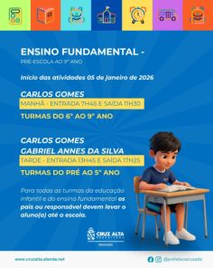 Educando nas Férias inicia hoje com orientações aos estudantes e pais