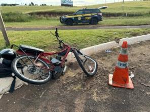 Condutor de 69 anos fica gravemente ferido nesta tarde em colisão na BR-158