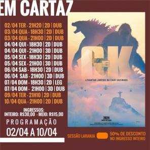 DOMINGO: Confira a programação de filmes  no Cine Globo de Cruz Alta