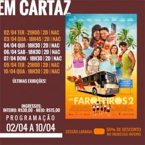 DOMINGO: Confira a programação de filmes  no Cine Globo de Cruz Alta