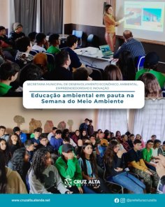 Semana do Meio Ambiente: Escola Eliza Brum recebe ação sobre água e resíduos