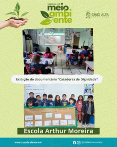 Catadores ganham voz em documentário exibido nas escolas de Cruz Alta