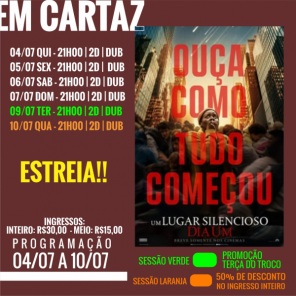 CINEMA: Confira os filmes em Cartaz neste sábado em Cruz Alta