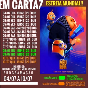 CINEMA: Confira os filmes em Cartaz neste sábado em Cruz Alta