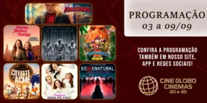 DOMINGO>Confira a programação de filmes  no Cine Globo de Cruz Alta